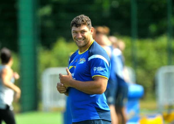 POSITIVE OUTLOOK: Leeds Rhinos' Ryan Hall. Picture: Steve Riding.