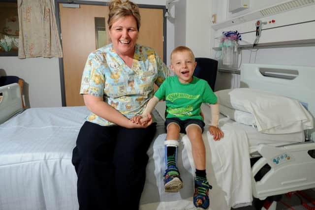 Tracy Foster, pictured with Jaxon Fairclough, 4.