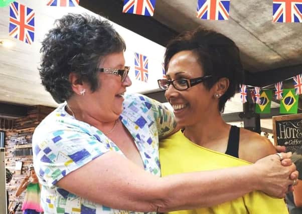 Dame Kelly Holmes with her mother, who died of blood cancer last year.