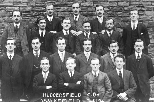 First World War

conscientious objectors Huddersfield COs at Wakefield Work Centre 1918