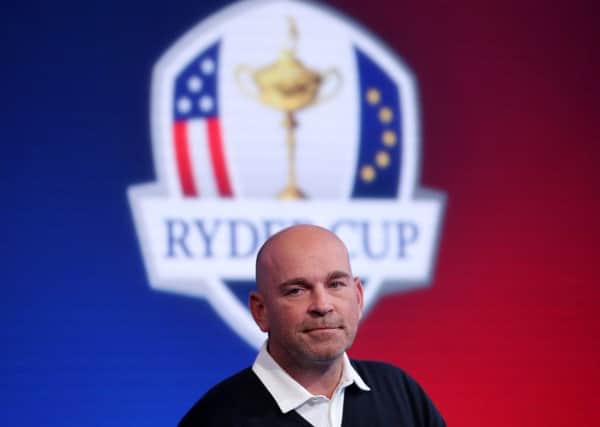 Europe Captain Thomas Bjorn during the Team Europe Ryder Cup Wildcard announcement at Sky Central, London. Picture: John Walton/P
