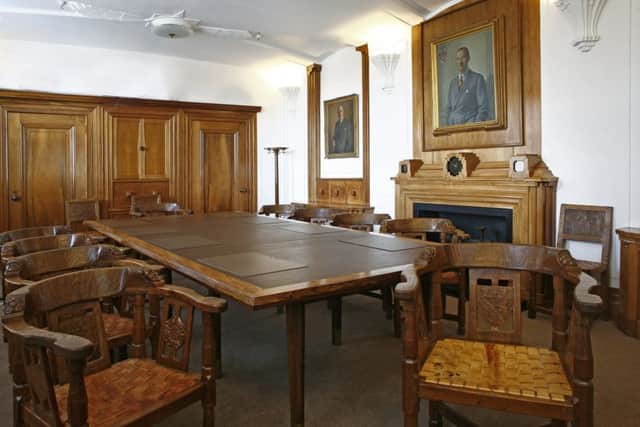 Mouseman furniture in the old Horlicks boardroom