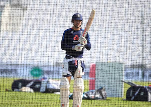 England's Alastair Cook during the nets session at The Kia Oval, on Thursday. Picture: Adam Davy/PA