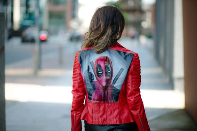 A GoGairy Deadpool design jacket, costing Â£400-Â£450