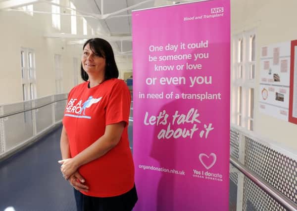 'MIRACULOUS': Kath Tann, of Huddersfield, is raising awareness of the paired-pooling scheme for kidney transplant. PIC: Simon Hulme