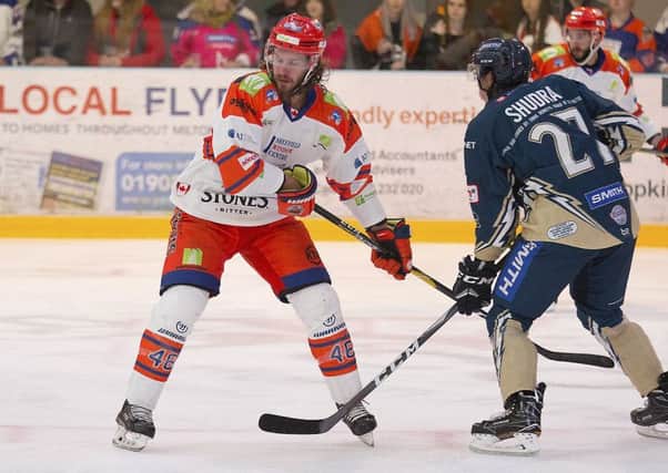 Josh Pitt netted a hat-trick in Milton Keynes to seal a 5-2 win for the Sheffield Steelers. Picture: Tony Sargent/EIHL.