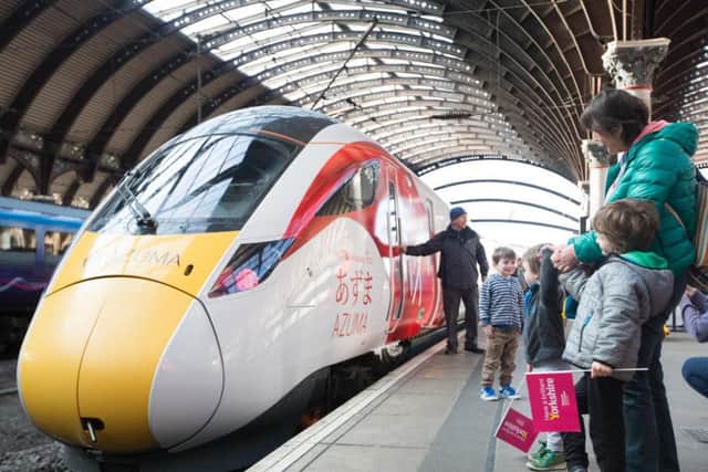 The Azuma trains are experiencing problems with the railway around York and further north.