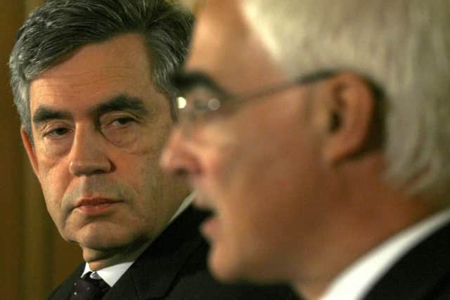 Gordon Brown and Alistair Darling arranged a Â£500bn bank rescue package.