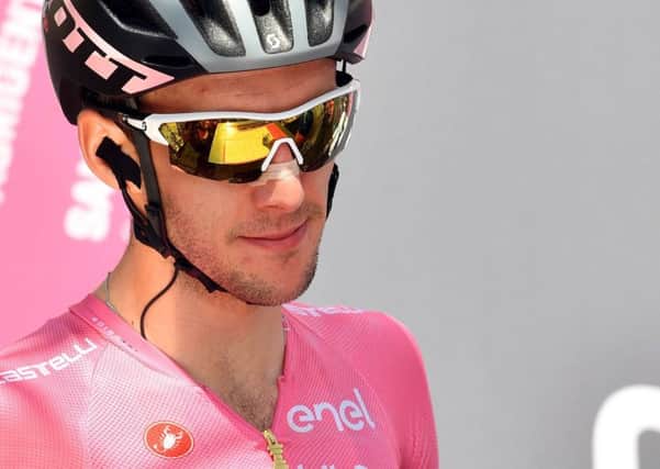 Britain's Simon Yates, who led the Giro and now leads the Vuelta, will ride for the Great Britain team at the world championships (Daniel dal Zennaro/ANSA via AP)