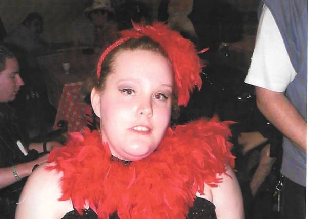 Anna Hemmings pictured at a fancy dress event.