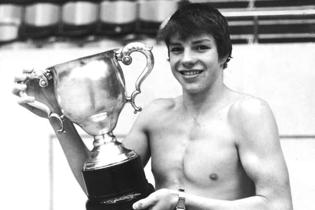 Adrian Moorhouse was a schoolboy swimming champion.