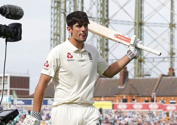 England's Alastair Cook leaves the field to a standing ovation after being dismissed for 147 runs during the test match at The Kia Oval, London. (Picture: Adam Davy/PA Wire)
