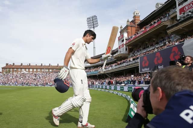 England's Alastair Cook leaves the field on Monday to rapturous applause (Picture: PA)
