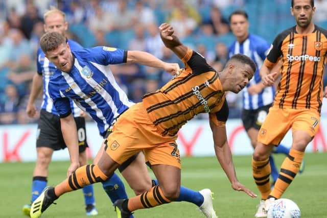 Fraizer Campbell in action earlier this season against Sheffield Wednesday (Picture: Steve Ellis)