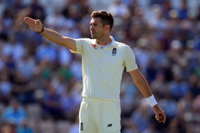 England's James Anderson during day four of the fourth test at the AGEAS Bowl, Southampton. (Picture: PA)