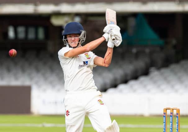 Will Hutchinson batting for Folkton & Flixton in the National Village Cup final at Lords. His 48 would help pave the way to victory for the Scarborough side. "Picture: Will Palmer)