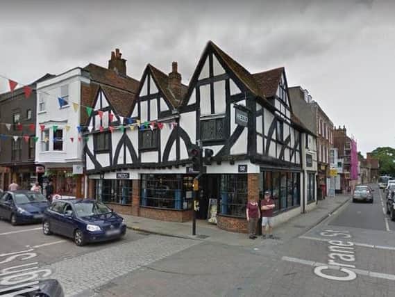 The two people fell ill at Prezzo in High Street, Salisbury. Picture: Google