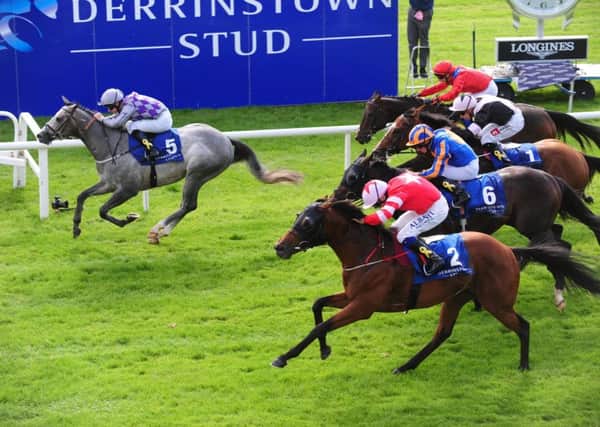 The grey Havana grey, ridden by Richard Kingscote, won the Flying Fifth Stakes at the Curragh and completed a Group One double for trainer Karl Burke.
