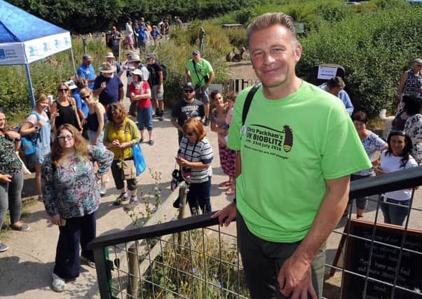 TV presenter and naturalist Chris Packham pictured at Fairburn Ings, near Castleford in July. Picture by Simon Hulme.