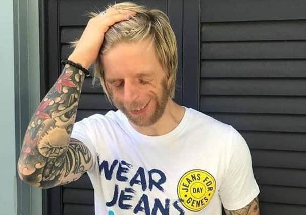 AMBASSADOR: Jono Lancaster, who is raising awareness of Jeans for Genes Day.