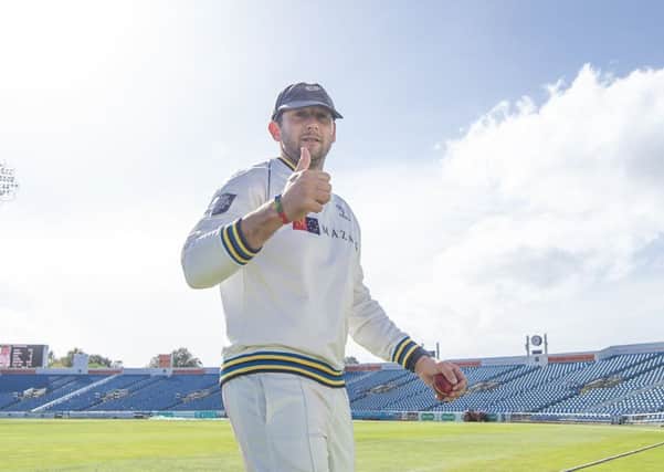 LEADING MAN: Yorkshire's Tim Bresnan's 5-28 were his best figures in his county championship career. Picture: Allan McKenzie/SWpix.com
