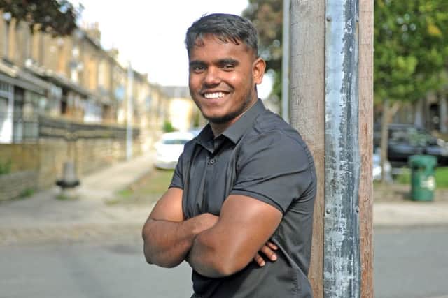 Salah Uddin has built a new life in Bradford after spending his childhood in a refugee camp.