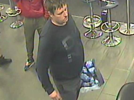 The CCTV image of Lee Smith released by police