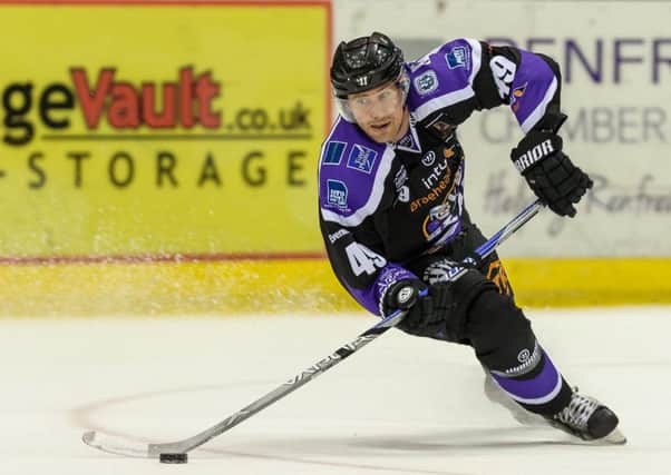 MEET THE NEW GUY: Brendan Brooks, in action for Braehead (now Glasgow) Clan, Picture: Al Goold