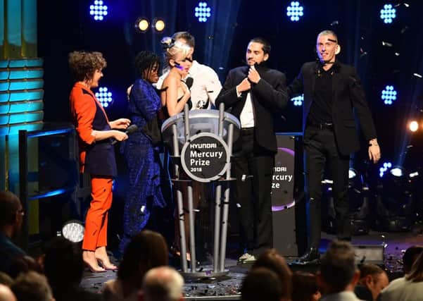 Wolf Alice are announced as winners of the 2018 Hyundai Mercury Music Prize, held at the Eventim Apollo, London. For editorial use in the context of the 2018 Hyundai Mercury Prize only. PRESS ASSOCIATION Photo. Picture date: Thursday September 20, 2018. See PA story SHOWBIZ Mercury. Photo credit should read: Ian West/PA Wire