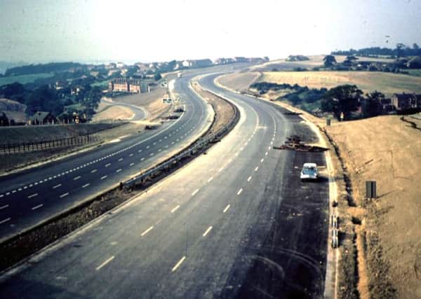 September 1968: The nearly finished motorway.