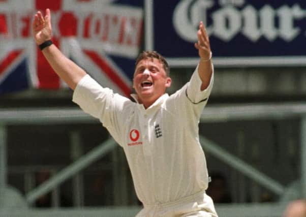 Darren Gough in appealing mode for England while on tour.