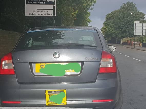 The illegal vehicle which turned up to the call. Photo: West Yorkshire Police