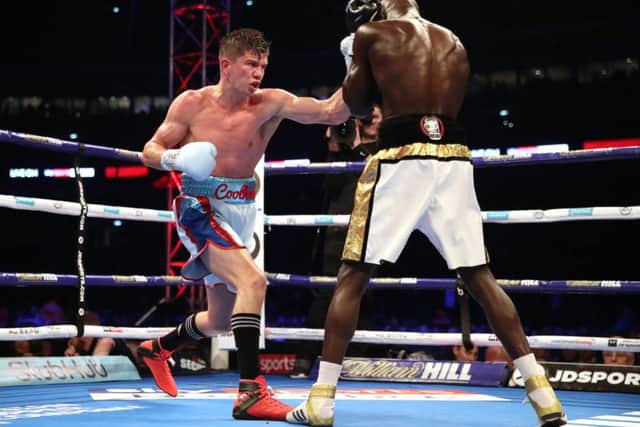 Luke Campbell (left) and Yvan Mendy at Wembley Stadium. Picture: Nick Potts/PA
