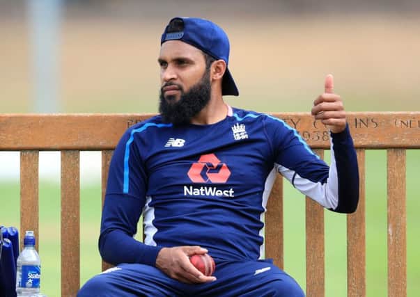 NEW DEAL: Adil Rashid during a nets session at Edgbaston. Picture: Mike Egerton/PA