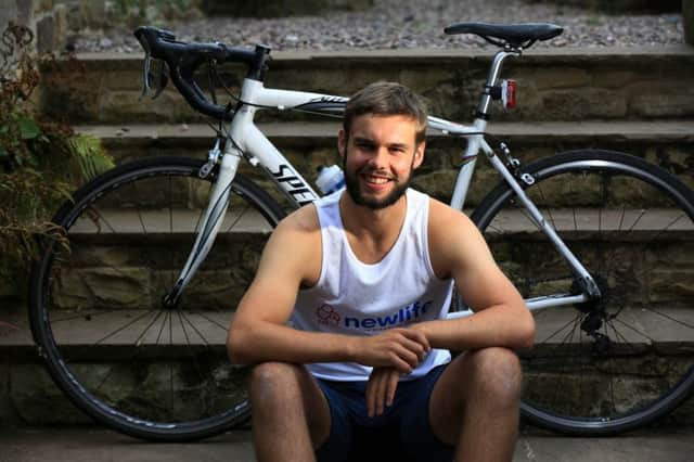 Jake Johnson from Sheffield and his french friend Pierre Subtil are cycling from Singapore to France to raise money for Newlife the charity which helped Jake's sister who has disabilities. Picture: Chris Etchells
