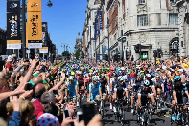 Start of the Tour De France in Leeds in 2014 (Picture: Simon Hulme)