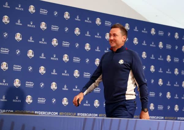 Europe's Ian Poulter pictured during preview day two of the Ryder Cup at Le Golf National, Saint-Quentin-en-Yvelines, Paris on Tuesday (Picture: Gareth Fuller/PA Wire).