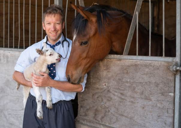 Julian Norton, co-star of The Yorkshire Vet, has released a new book, 'The Diary of a Yorkshire Vet', featuring his columns from The Yorkshire Post's Country Week. Picture: Channel 5/Daisybeck Studios.