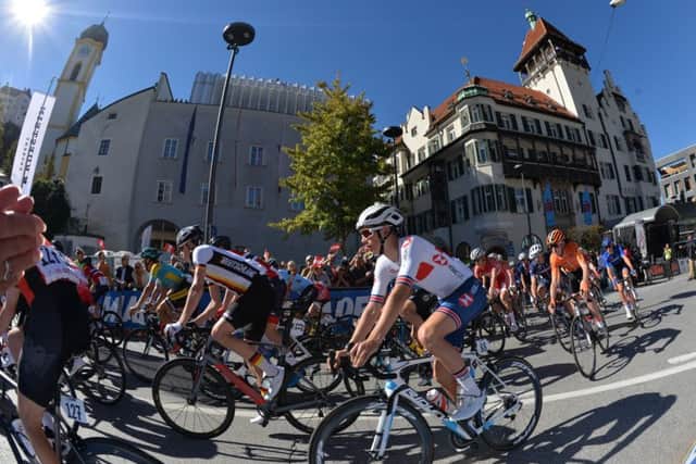 Leeds rider Sam Watson, pictured at the start of the 2018 UCI World Cycling Championships  Junior Men's Race in Kufstein.  Picture: Bruce Rollinson