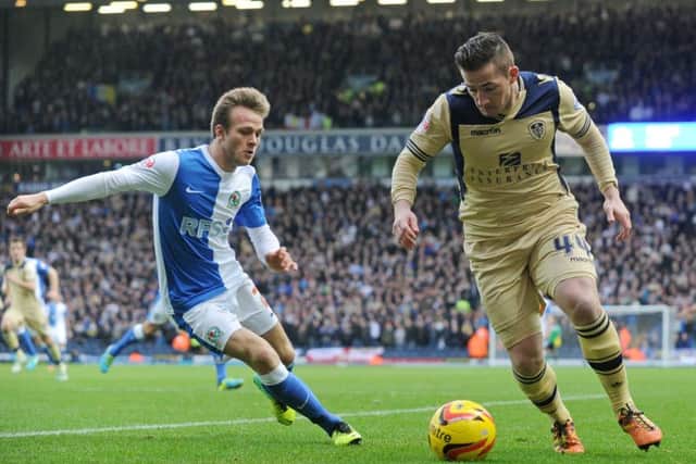 Todd Kane, in action for Blackburn Rovers as Ross McCormack lines up a shot for Leeds in 2013. Picture: Bruce Rollinson