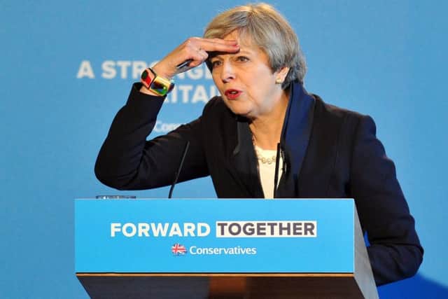 Theresa May has still to recover her poise since launching the Conservative Party's election manifesto in Halifax in May last year.