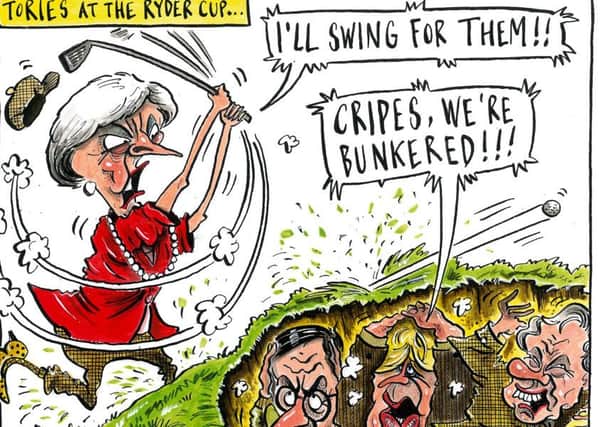 Graeme Bandeira's cartoon on Brexit, the Ryder Cup and the Tories.