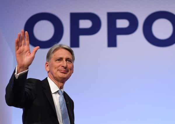 Chancellor Philip Hammond delivers his party conference speech.