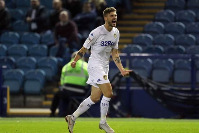 Leeds United's Mateusz Klich celebrates scoring his side's equaliser against Sheffield Wednesday (Picture: Richard Sellers/PA Wire)
