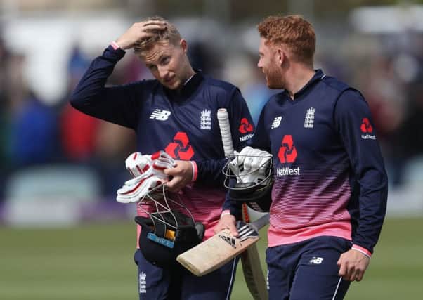 Will they play?: England's Jonny Bairstow and Joe Root.