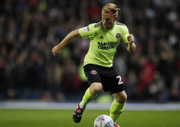 Sheffield United's Mark Duffy in action at Ewood Park on Wednesday (Picture: Simon Bellis/Sportimage).
