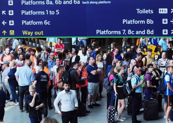 Rail passengers at stations like Leeds are still not kept properly informed about delays and disruption.