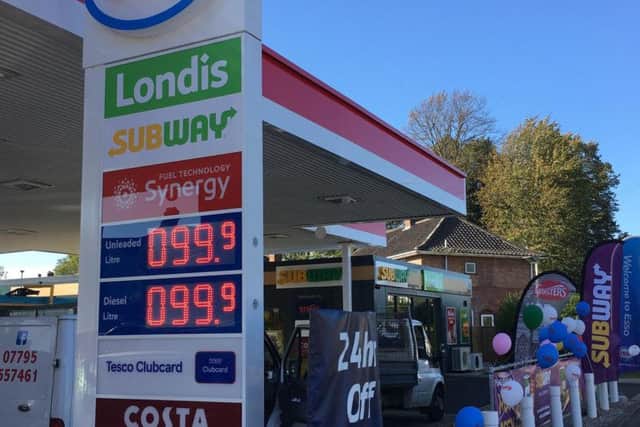 The 99p petrol at the forecourt