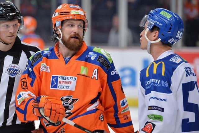 Zack Fitzgerald, in action for Sheffield Steelers. Picture: Dean Woolley.