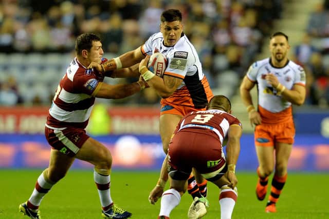 Castleford Tigers' Mitch Clark brought some impetus off the bench but it wasn't enough. (PIC: BRUCE ROLLINSON)